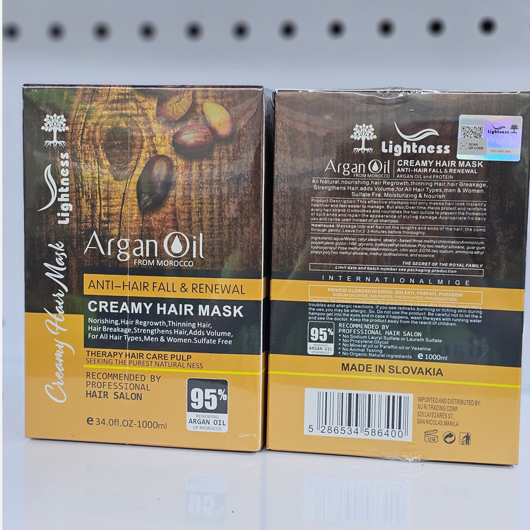 پک 3 عددی لایتنس روغن ارگان ماسک و شامپو